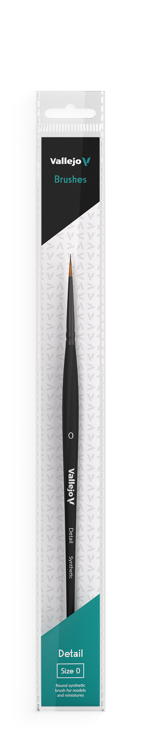 Vallejo Brush B02000 Round #0 Synthetic Hair