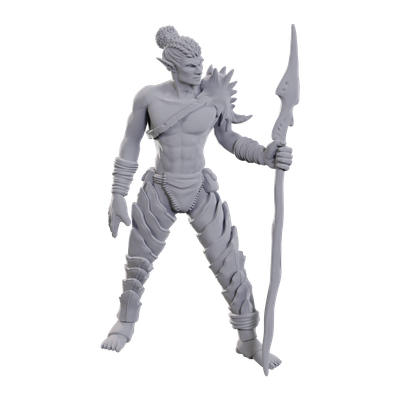D&amp;D Unpainted Mini - Sea Elf Leader 90109