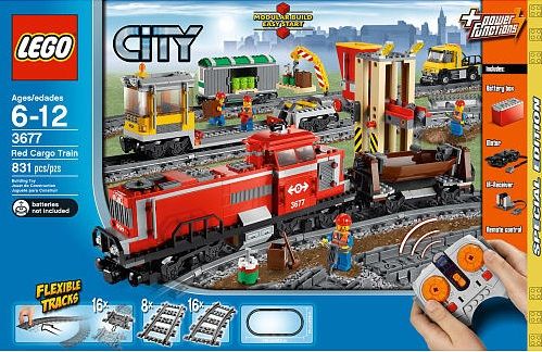 Lego City: Red Cargo Train 3677