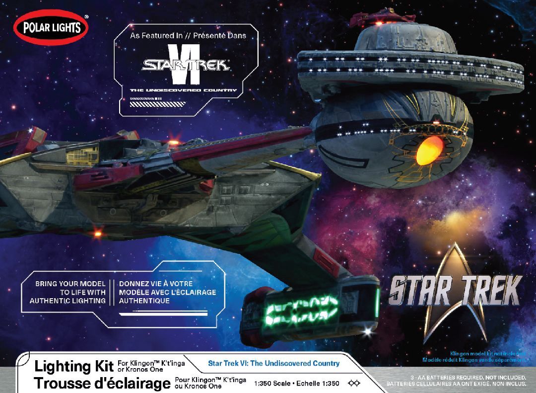 Star Trek 6: The Undiscovered Klingon K'ronos 1 Light Kit 1/350 by Polar Lights