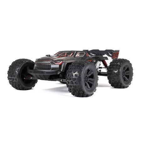 Arrma Kraton 6S EXB RTR 1/8 4WD Brushless Monster Truck (Black) w/DX3 2.4GHz Radio, Smart ESC &amp; AVC - ARA8708T1