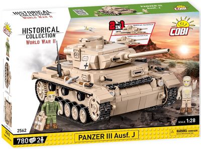 Cobi Historical Collection WWII: 2562 Panzer III Ausf.J 780 PCS