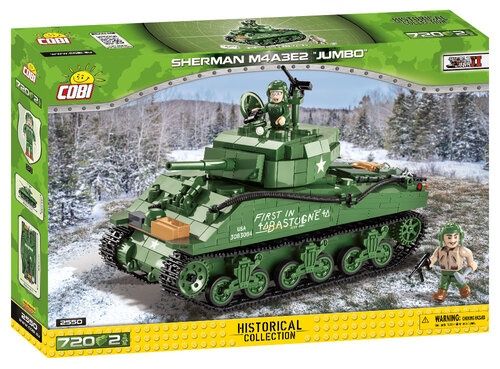 Cobi Historical Collection WWII: 2550 Sherman M4a3e2 720 PCS