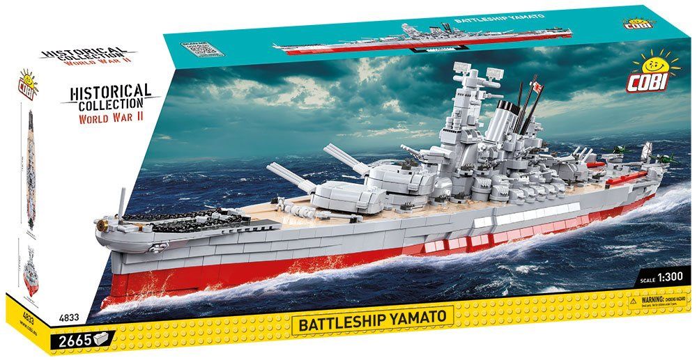 Cobi Historical Collection WWII: 4833 Battleship Yamato 2665 PCS