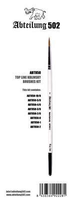 Abteilung502 Brush Set  Top Line Deluxe Marta Kolinsky (8 pcs) - ABT850