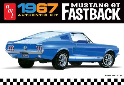 1967 Ford Mustang GT Fastback 1/24 Model Car Kit #1241 by AMT