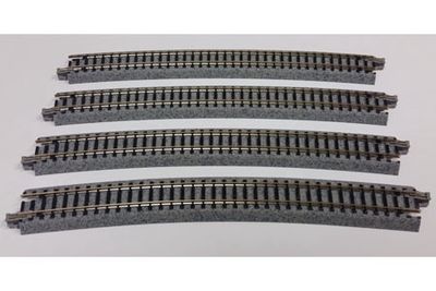 UniTrack N Curve R28 1/4" - 15 degree 4pcs.