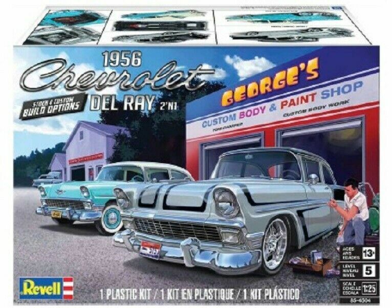 1956 Chevrolet Del Ray 2'n1 1/25 Model Car Kit #4504 by Revell