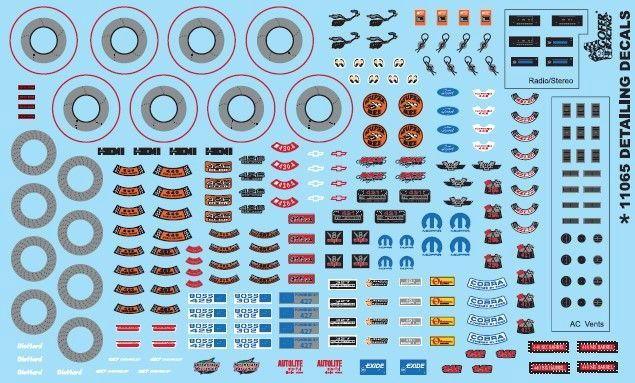 Gofer Racing Detailing Decals 1/24 #GR11065