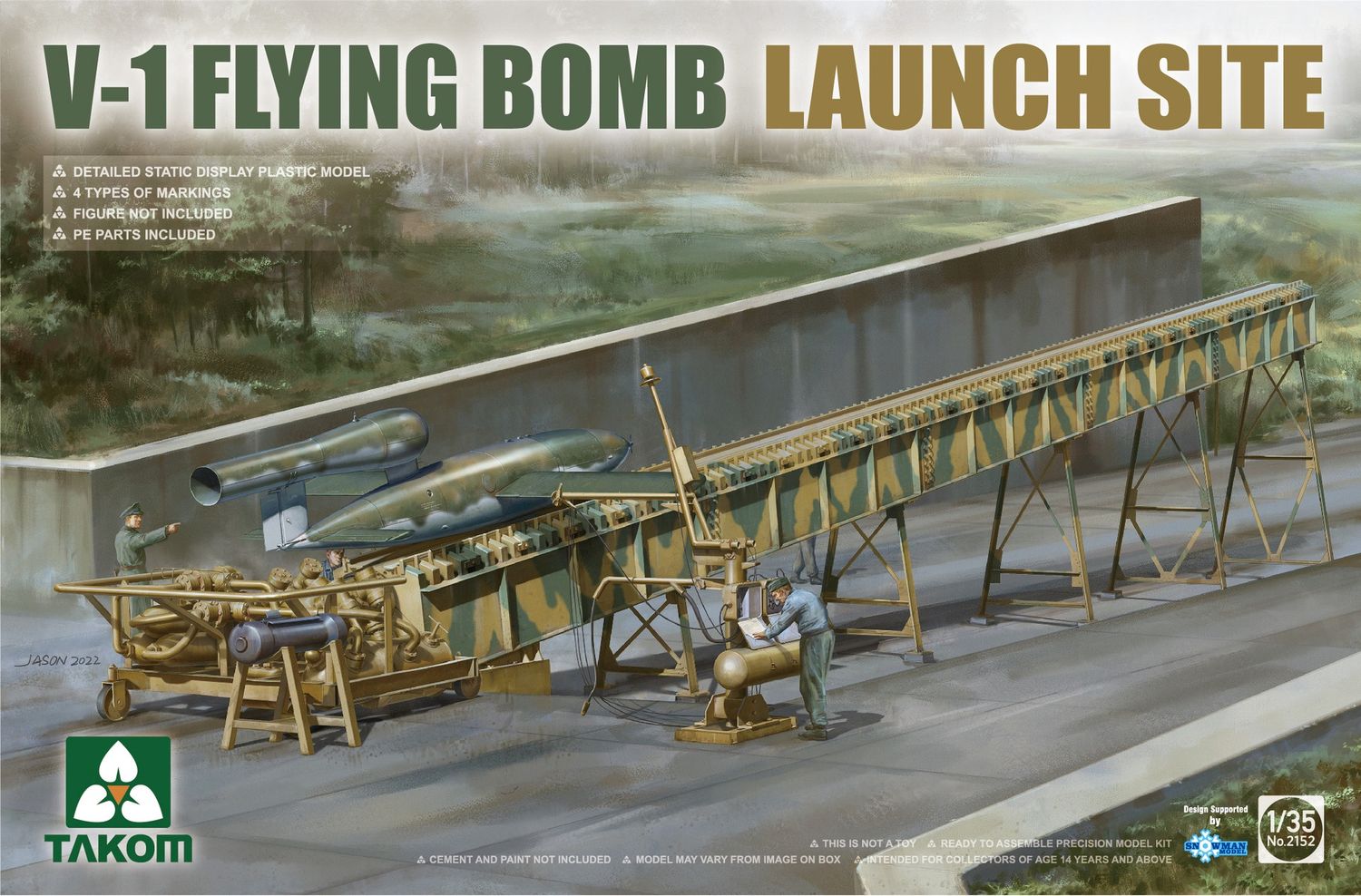 V-1 Flying Bomb Launch Site 1/35 #2152 by Takom