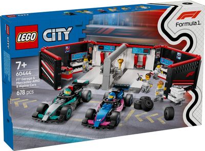 Lego City: F1 Garage &amp; Mercedes-AMG &amp; Alpine Cars 60444
