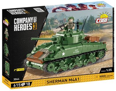 Cobi Company of Heroes 3: 3044 Sherman M4 A1 615 PCS