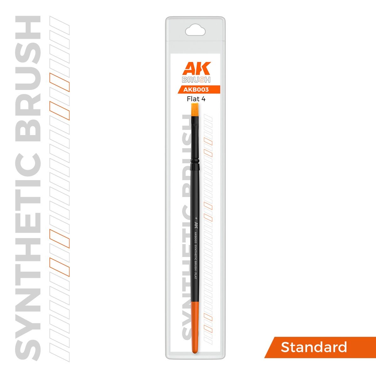 AK Interactive Synthetic Brush Flat 4 - AK-B003