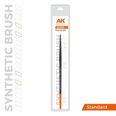 AK Interactive Synthetic Brush Round 3/0 - AK-B005