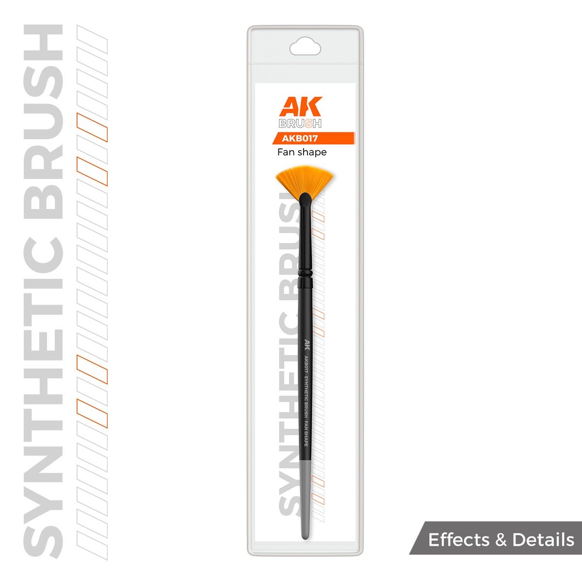 AK Interactive Synthetic Brush Fan Shape - AK-B017
