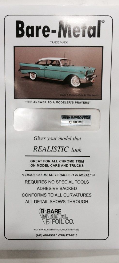 Bare Metal Foil - Chrome BAR001