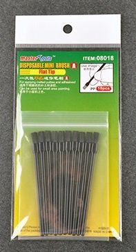 Master Tools Disposable Mini Flat Brush 10pcs - 08018