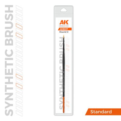 AK Interactive Synthetic Brush Round 0 - AK-B007