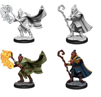 Critical Role Unpainted Mini - Hobgoblin Wizard/Druid Male 90389