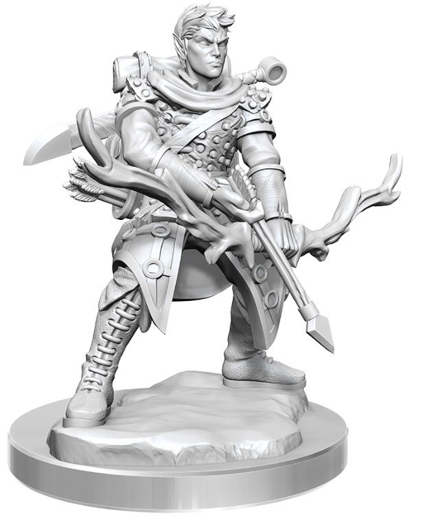 D&amp;D Unpainted Mini - Male Half-Elf Ranger 75077