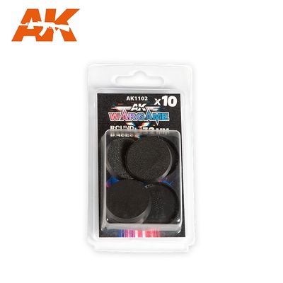 AK Interactive Plastic Wargame Bases Round Base - 32mm (10 Units) AK-1102