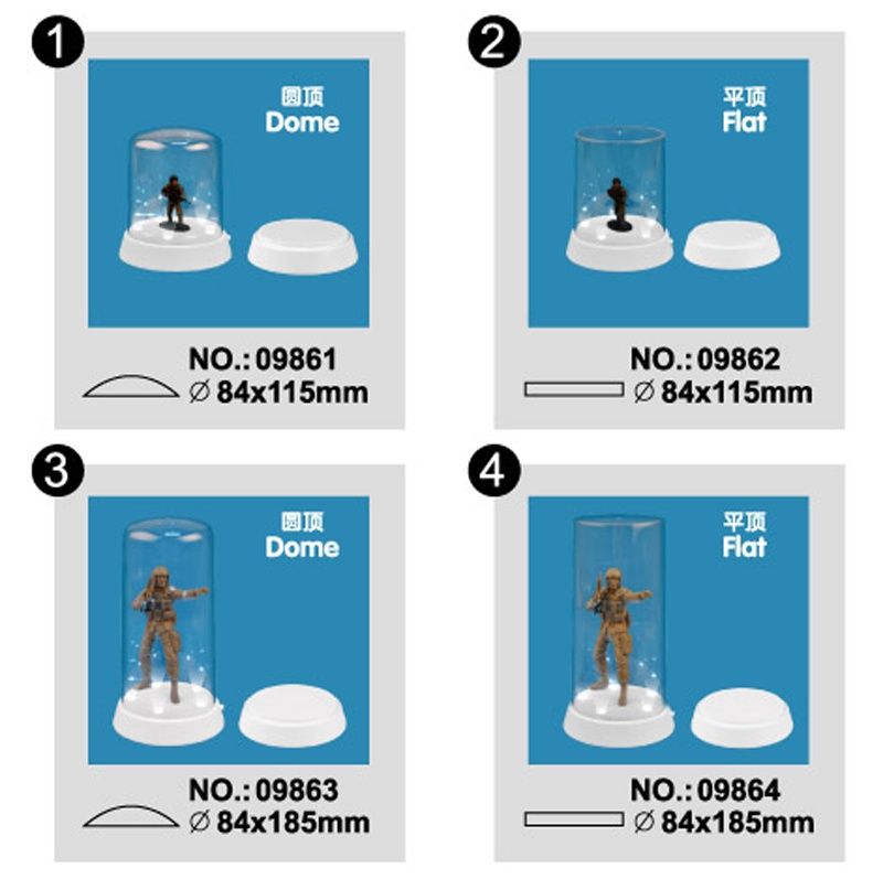 Master Tools Turntable Display - Round Top (84 x 47mm w/ 116 Dome) #9833