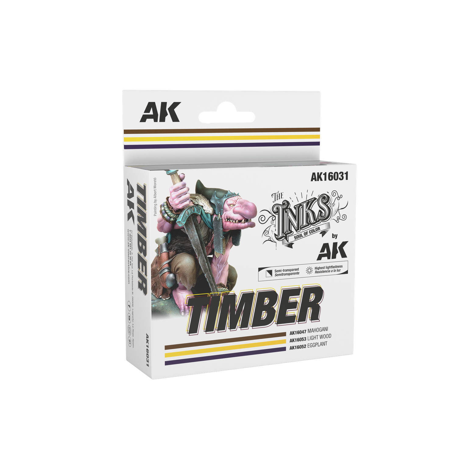 AK Interactive The INKS Sets Timber - Set of 3 Jars (Inks) - AK-16031