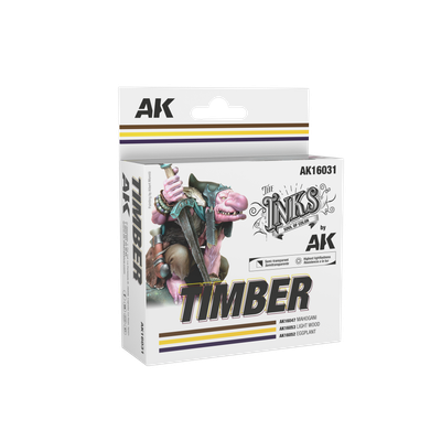 AK Interactive The INKS Sets Timber - Set of 3 Jars (Inks) - AK-16031