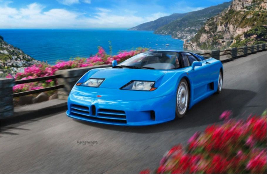 Bugatti EB110 1/24 #7353 by Revell
