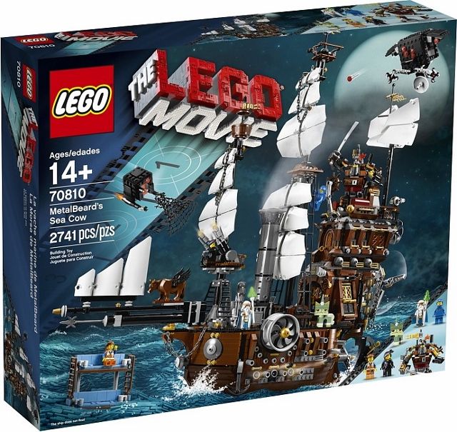 Lego: The Lego Movie MetalBeard's Sea Cow 70810 (Crease on back of box - shelf wear)