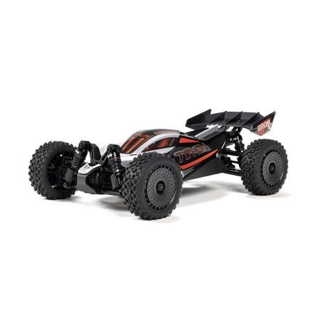 Arrma Typhon Grom 223S BLX 1/18 Brushless RTR 4WD Buggy (Black/Silver) w/SLT2 2.4GHz Radio &amp; DSC - ARA2306T1