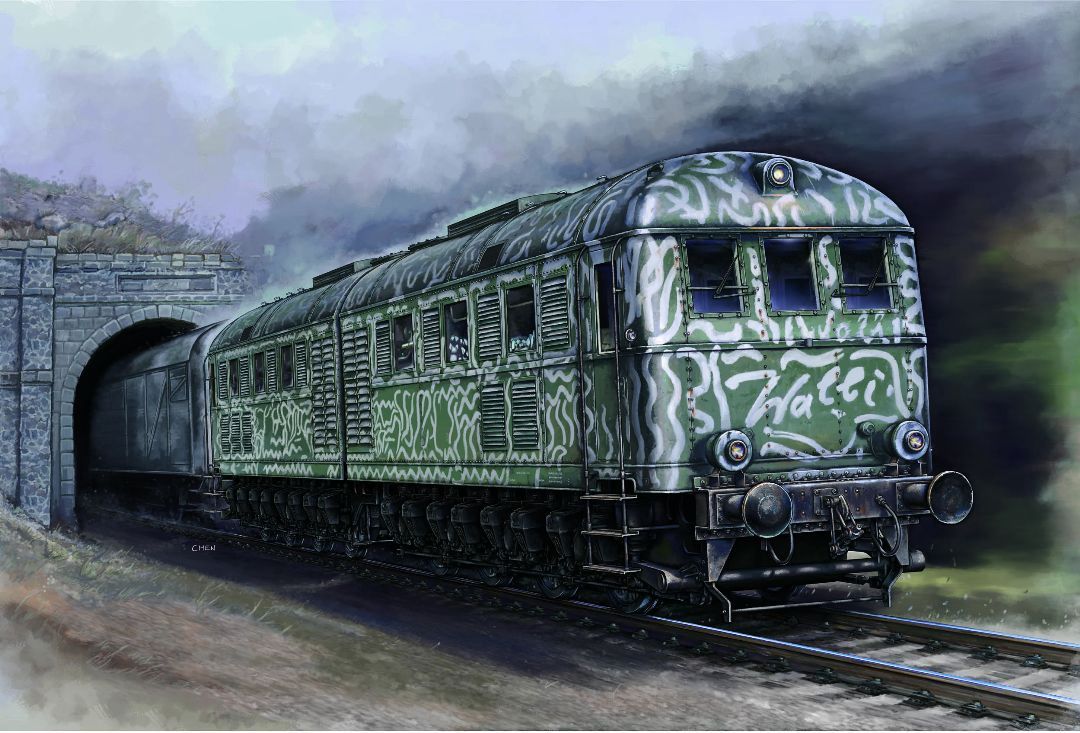 Wehrmachts Lokomotive V188 1/35 #00225 by Trumpeter