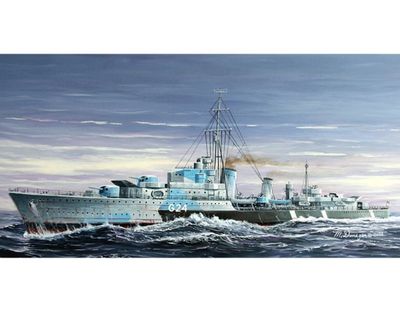 HMCS Huron (G24) 1944 Tribal-class Destroyer 1/700 Model Ship Kit #5759 by Trumpeter