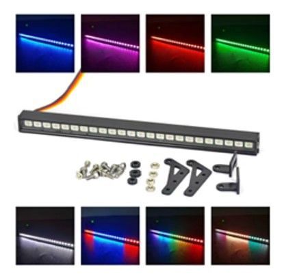 1/10 Light Bar - 24 LED (Multi Color) 5-8V, 150mm Wide, Wire Length 390mm, Receiver Plug