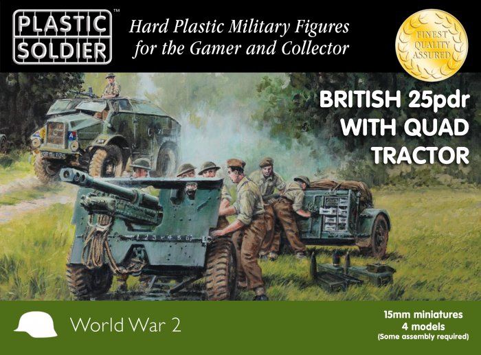15mm British 25 PDR And Morris Quad Tractor