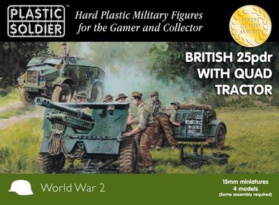 15mm British 25 PDR And Morris Quad Tractor