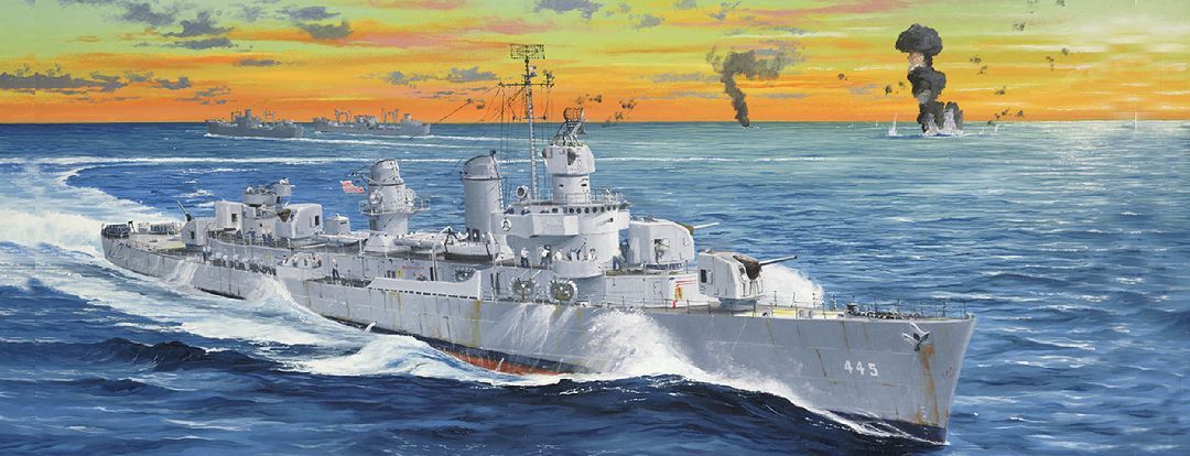 USS Fletcher DD-445 1/200 #03723 by Trumpeter