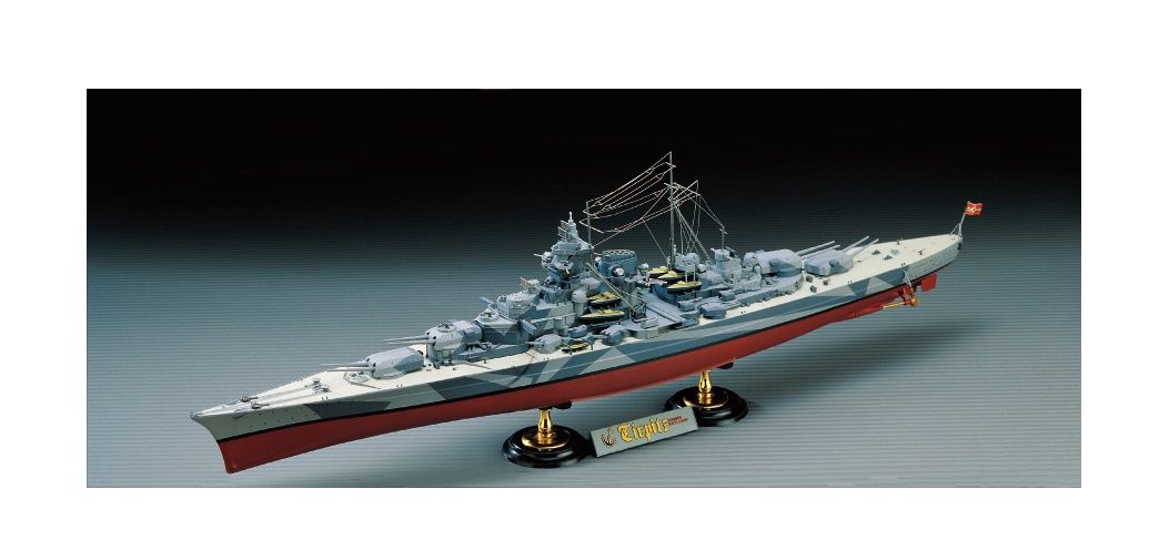 German Battleship Tirpitz 1/800 Model Ship Kit #14219 by Academy