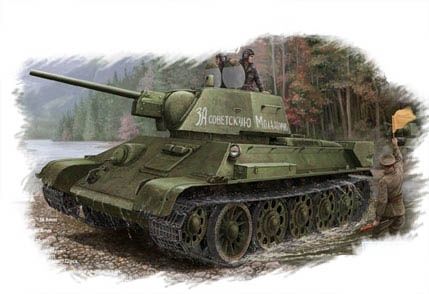 Russian T-34/76 (1943 No.112)Tank 1/48 #84808 by Hobby Boss