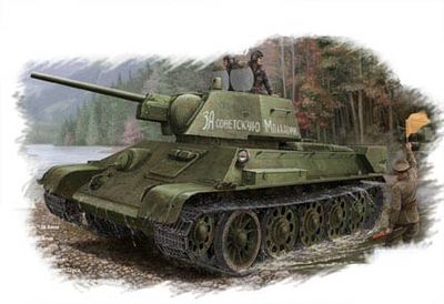 Russian T-34/76 (1943 No.112)Tank 1/48 #84808 by Hobby Boss