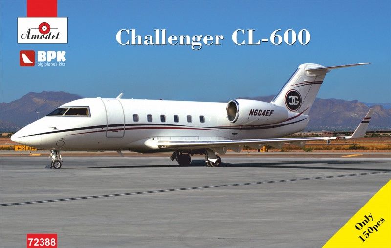 Challenger CL600 Business Jet 1/72 #72388 by Amodel