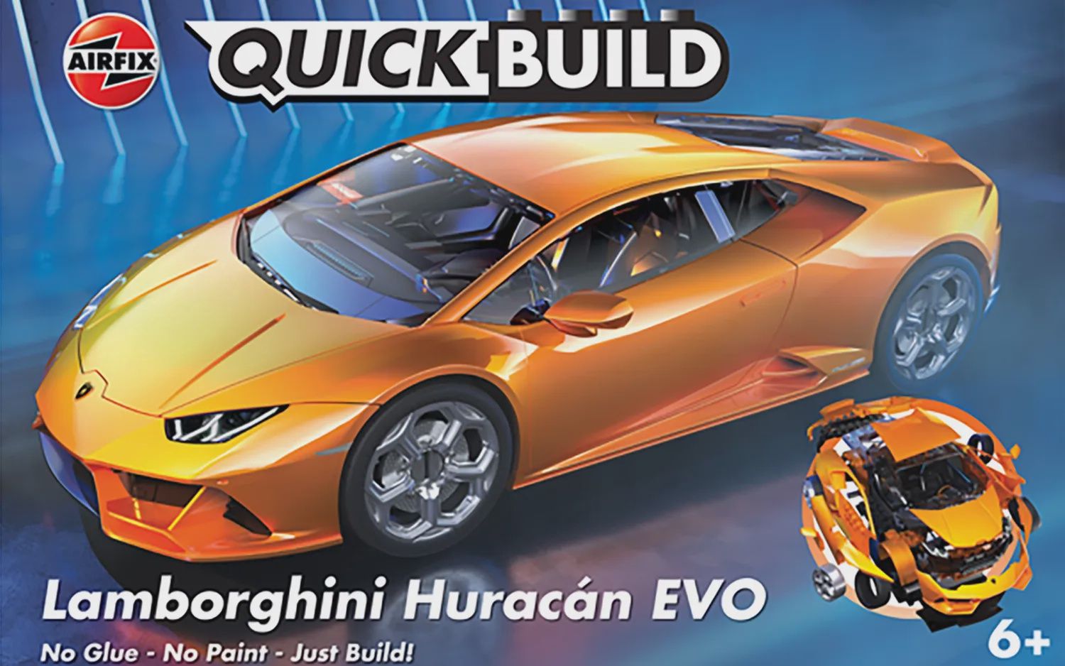 Lamborghini Huracan Evo Quick Build Car Kit #J6058 by Airfix