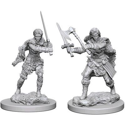 D&amp;D Unpainted Mini - Human Female Barbarian 72644