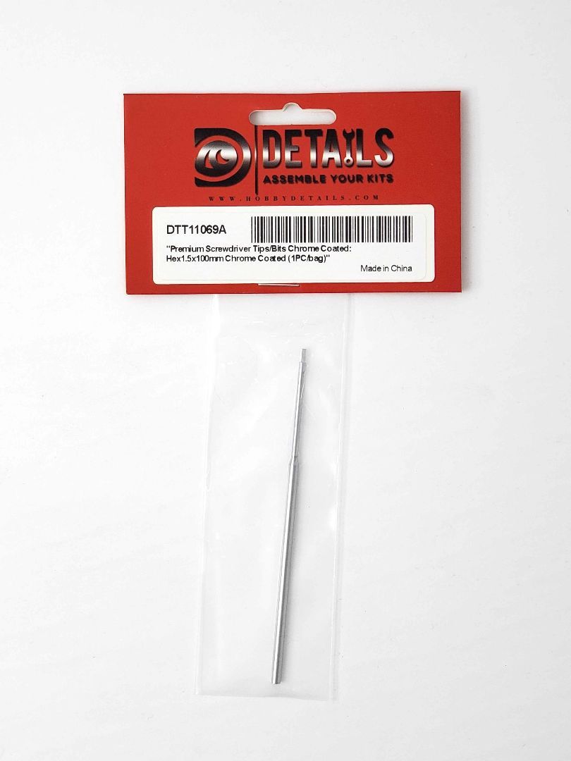 Hobby Details Premium Hex Screwdriver Tip - 1.5mm (1) HDTT11069A