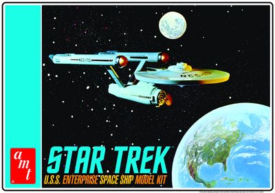 USS NC-1701 Enterprise 1/650 Classic Star Trek Model Kit #1296 by AMT