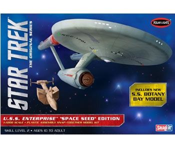 USS Enterprise Space Seed w/Botany Bay Star Trek Model Kit #908 by Polar Lights