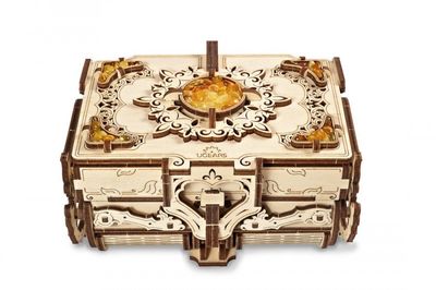 UGears 3D Puzzle Amber Box with Real Natural Amber