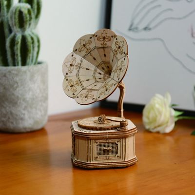 Rolife 3D Wooden Puzzle Gramophone