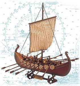 1/75 Viking Ship of the 10th Century Wooden Kit