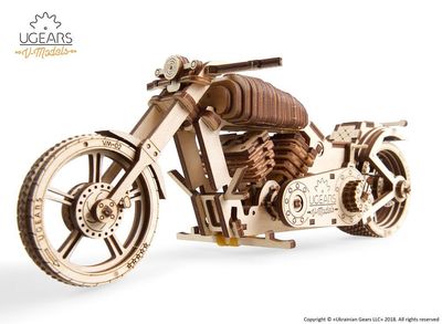 UGears 3D Puzzle Model Motor-Bike